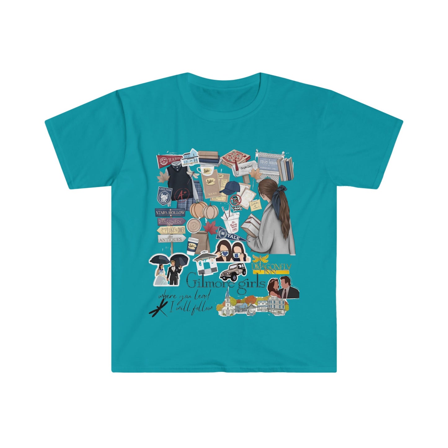 Stylish Gilmore Girls T-Shirt for Women-Stars Hollow Harmony; Women's Gilmore Girls T-Shirt | Mother-Daughter Shirt for Fans of the Show