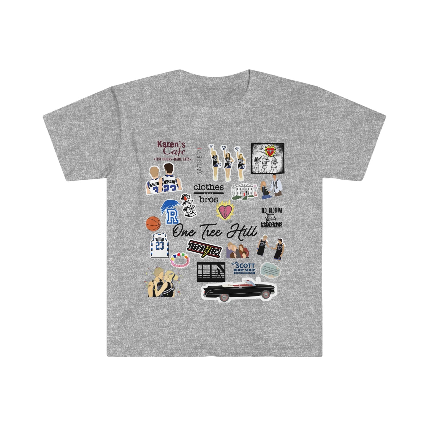 Tree Hill Ravens - Women's One Tree Hill Inspired TV Theme T-Shirt | TRIC, Clothes Over Bros; Trendy One Tree Hill T-Shirt for Women & Teens