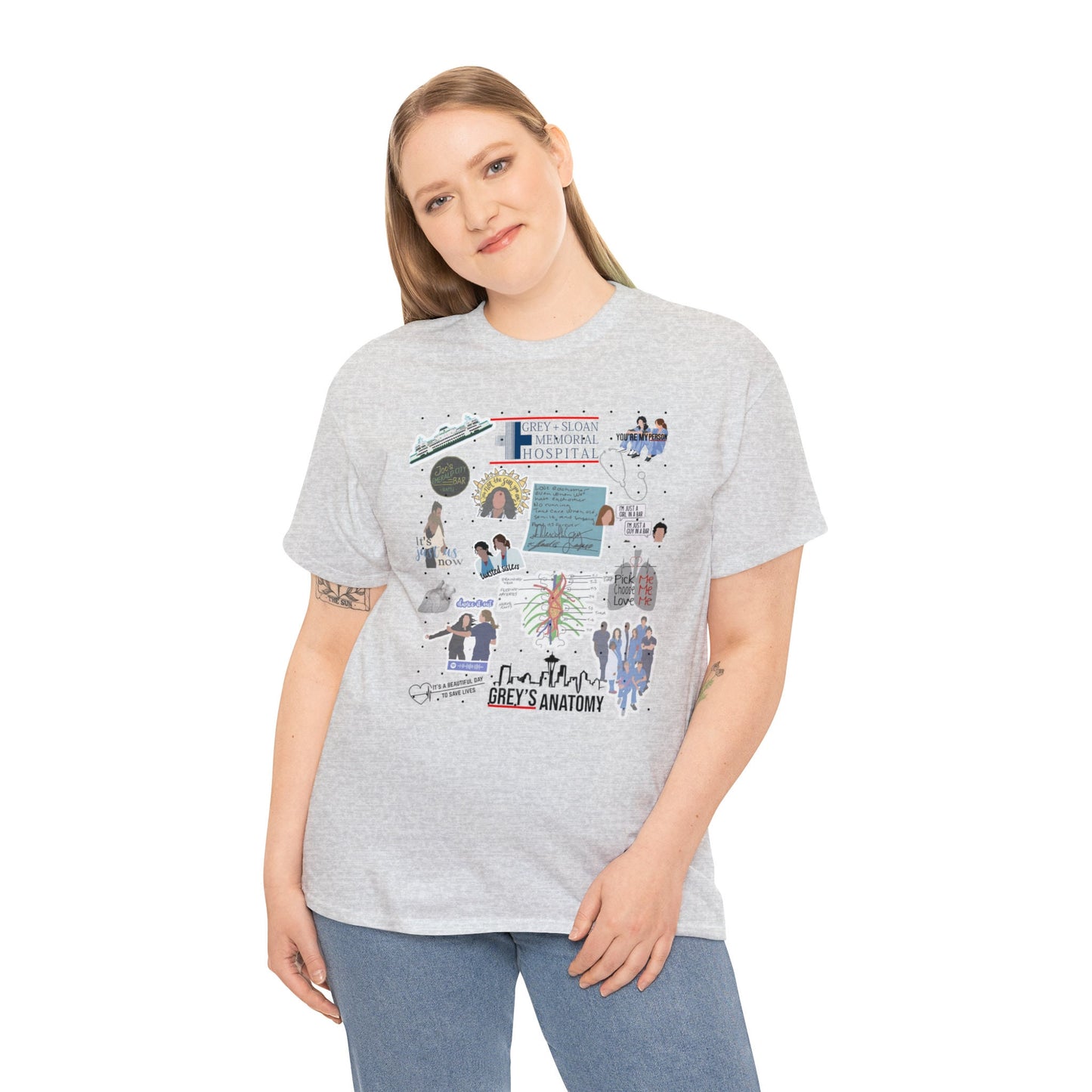 Grey's Anatomy Inspired T-Shirt - You Are the Sun - Grey Sloan Memorial Hospital; Trendy Greys Anatomy T-Shirt for Women