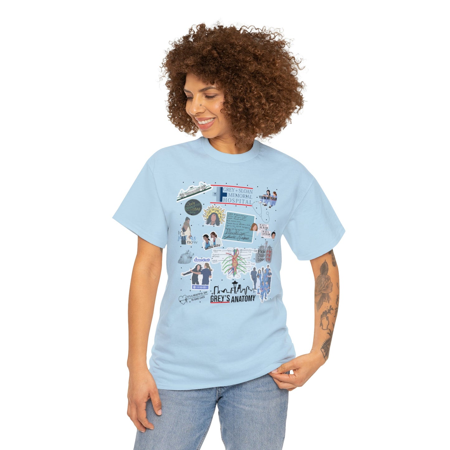 Grey's Anatomy Inspired T-Shirt - You Are the Sun - Grey Sloan Memorial Hospital; Trendy Greys Anatomy T-Shirt for Women
