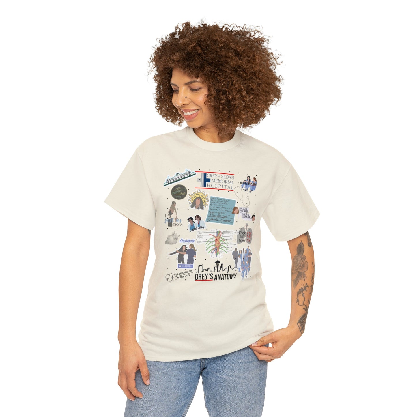 Grey's Anatomy Inspired T-Shirt - You Are the Sun - Grey Sloan Memorial Hospital; Trendy Greys Anatomy T-Shirt for Women