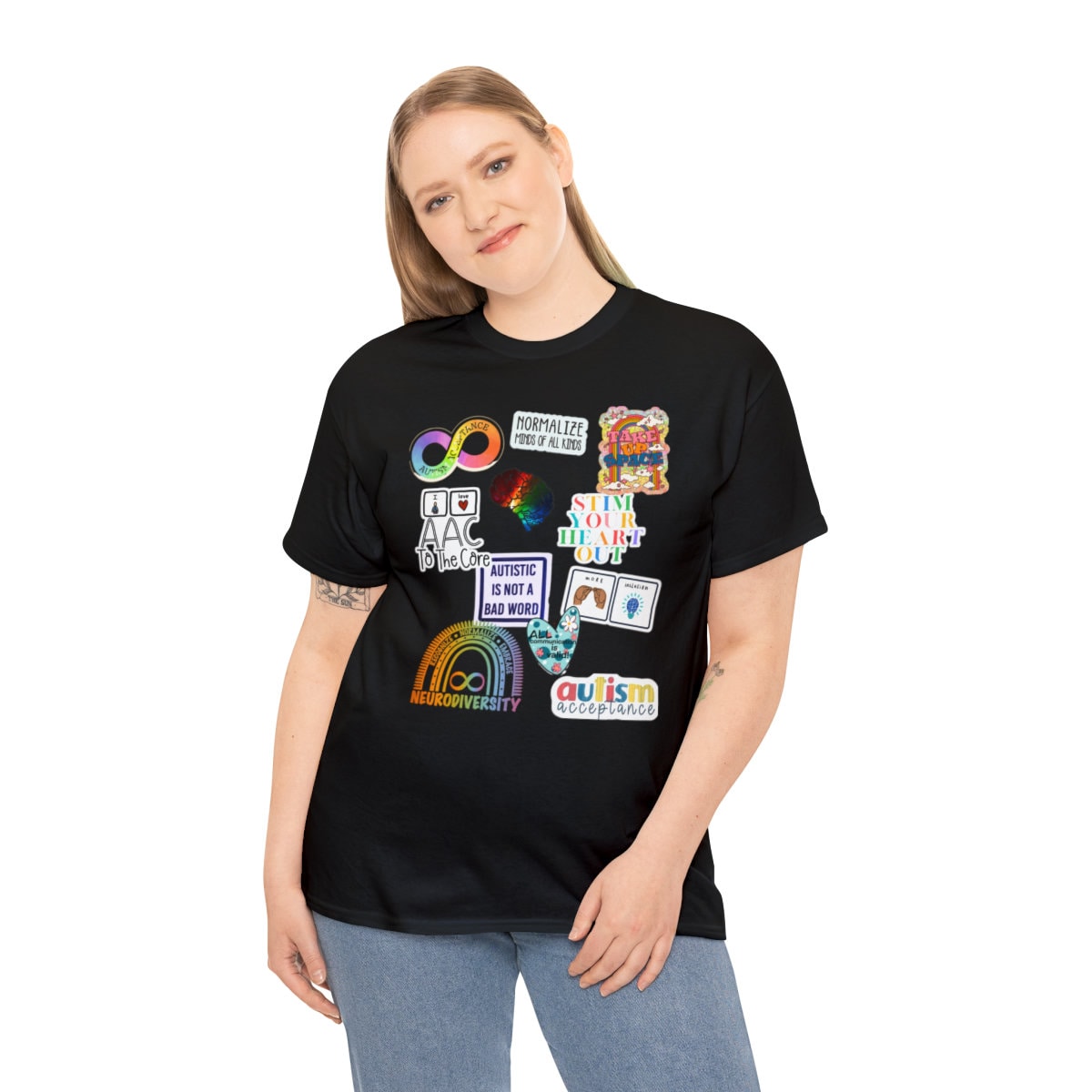 Autism Acceptance T-Shirt - Neurodiversity Advocate Tee for Women; Inclusion and Neurodiversity awareness; Teacher, mom, wife shirt