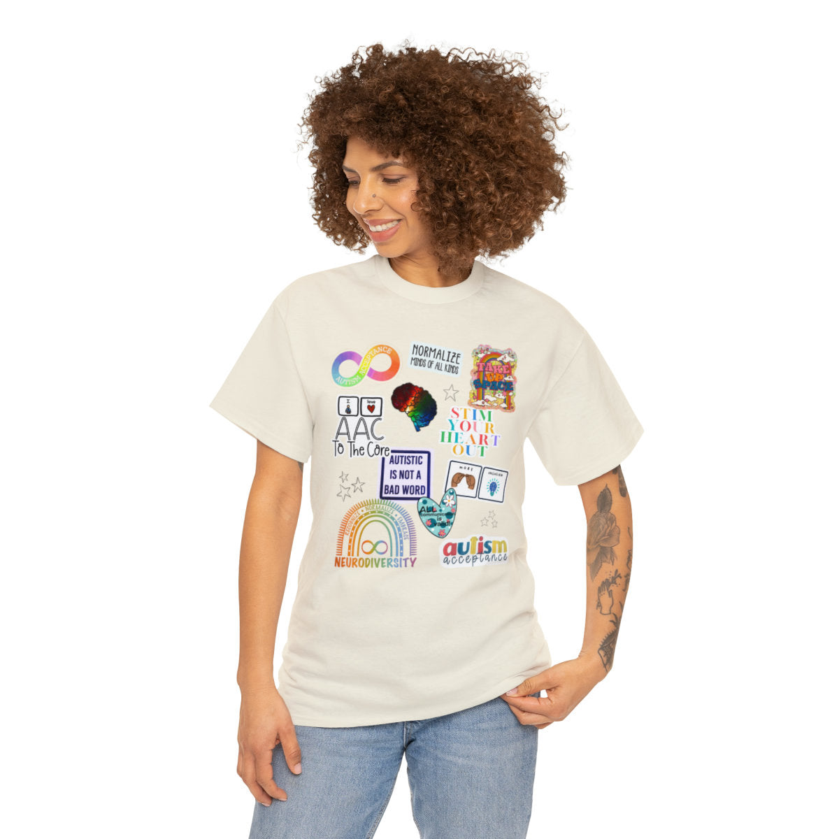 Autism Acceptance T-Shirt - Neurodiversity Advocate Tee for Women; Inclusion and Neurodiversity awareness; Teacher, mom, wife shirt