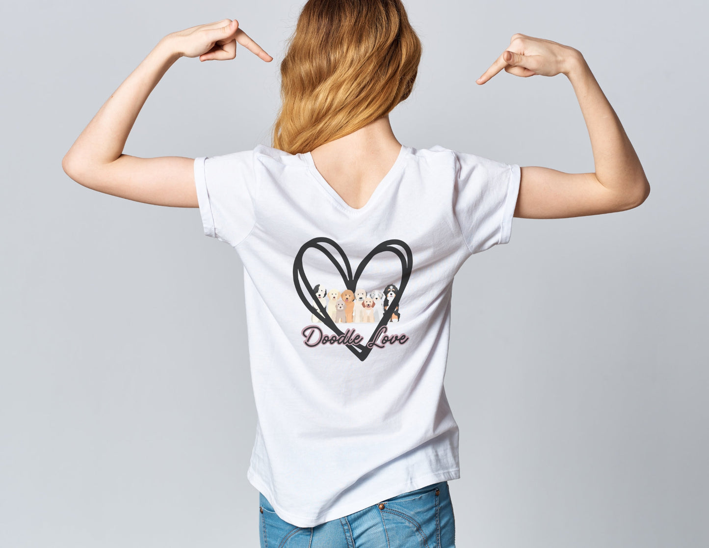 Golden Doodle Lover tshirt; doodle dog mom; I heart doodles; Dog mom shirt; Colorful animal tee; Womens tshirt;