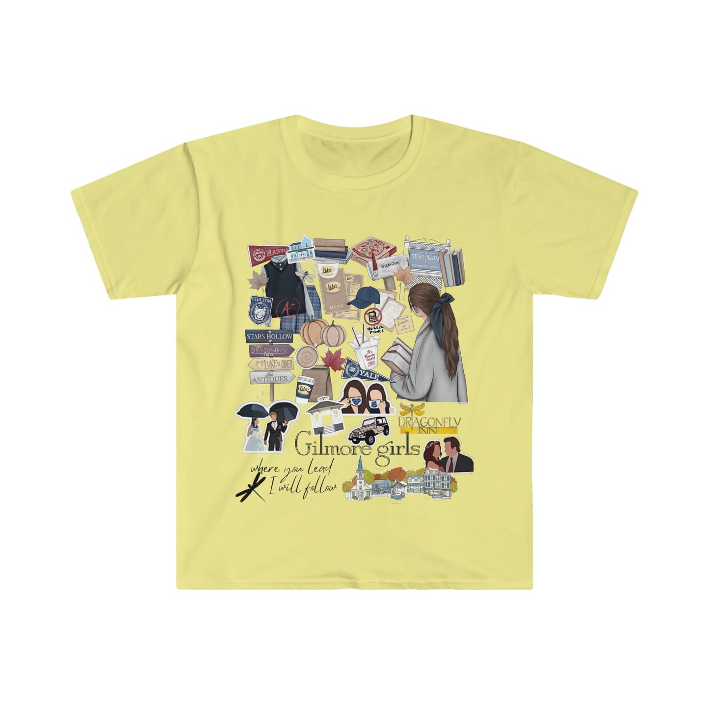 Stylish Gilmore Girls T-Shirt for Women-Stars Hollow Harmony; Women's Gilmore Girls T-Shirt | Mother-Daughter Shirt for Fans of the Show