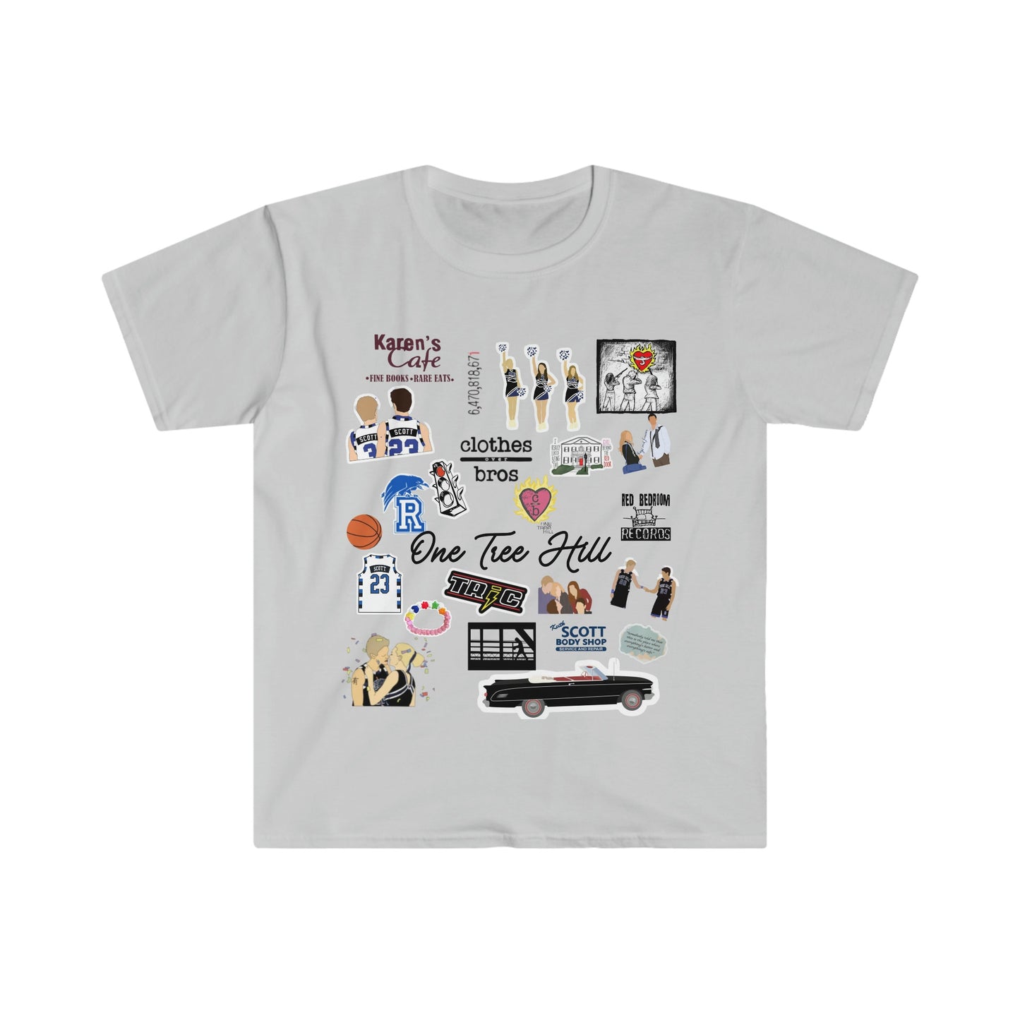 Tree Hill Ravens - Women's One Tree Hill Inspired TV Theme T-Shirt | TRIC, Clothes Over Bros; Trendy One Tree Hill T-Shirt for Women & Teens