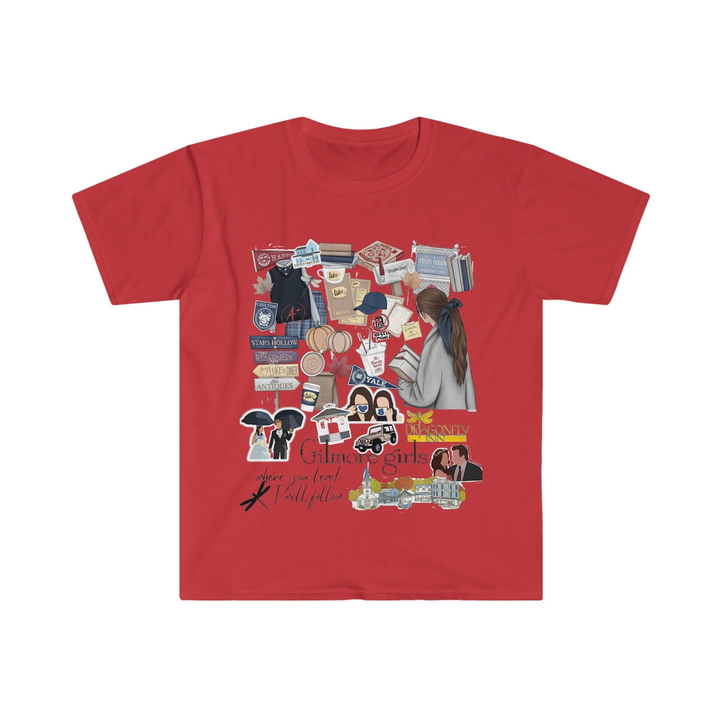 Stylish Gilmore Girls T-Shirt for Women-Stars Hollow Harmony; Women's Gilmore Girls T-Shirt | Mother-Daughter Shirt for Fans of the Show