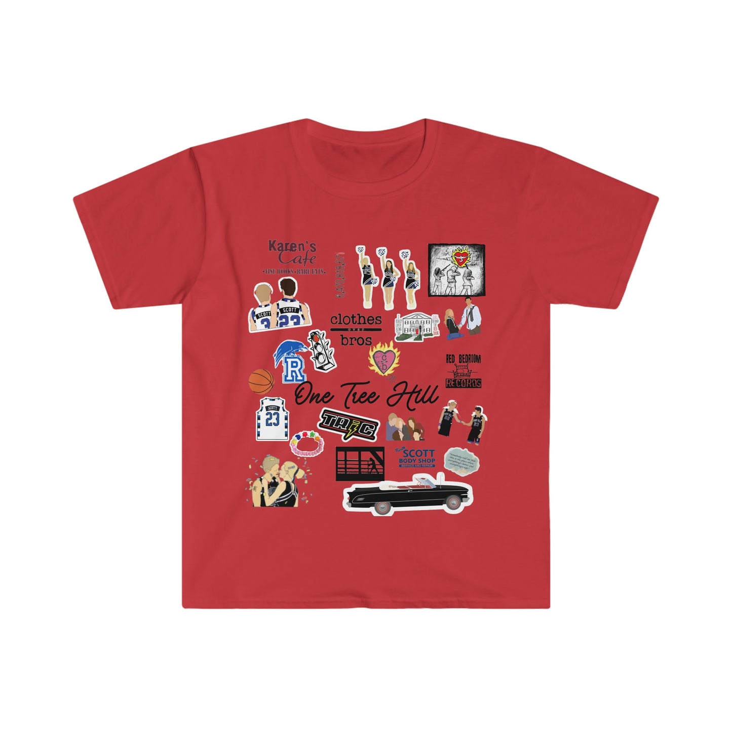 Tree Hill Ravens - Women's One Tree Hill Inspired TV Theme T-Shirt | TRIC, Clothes Over Bros; Trendy One Tree Hill T-Shirt for Women & Teens