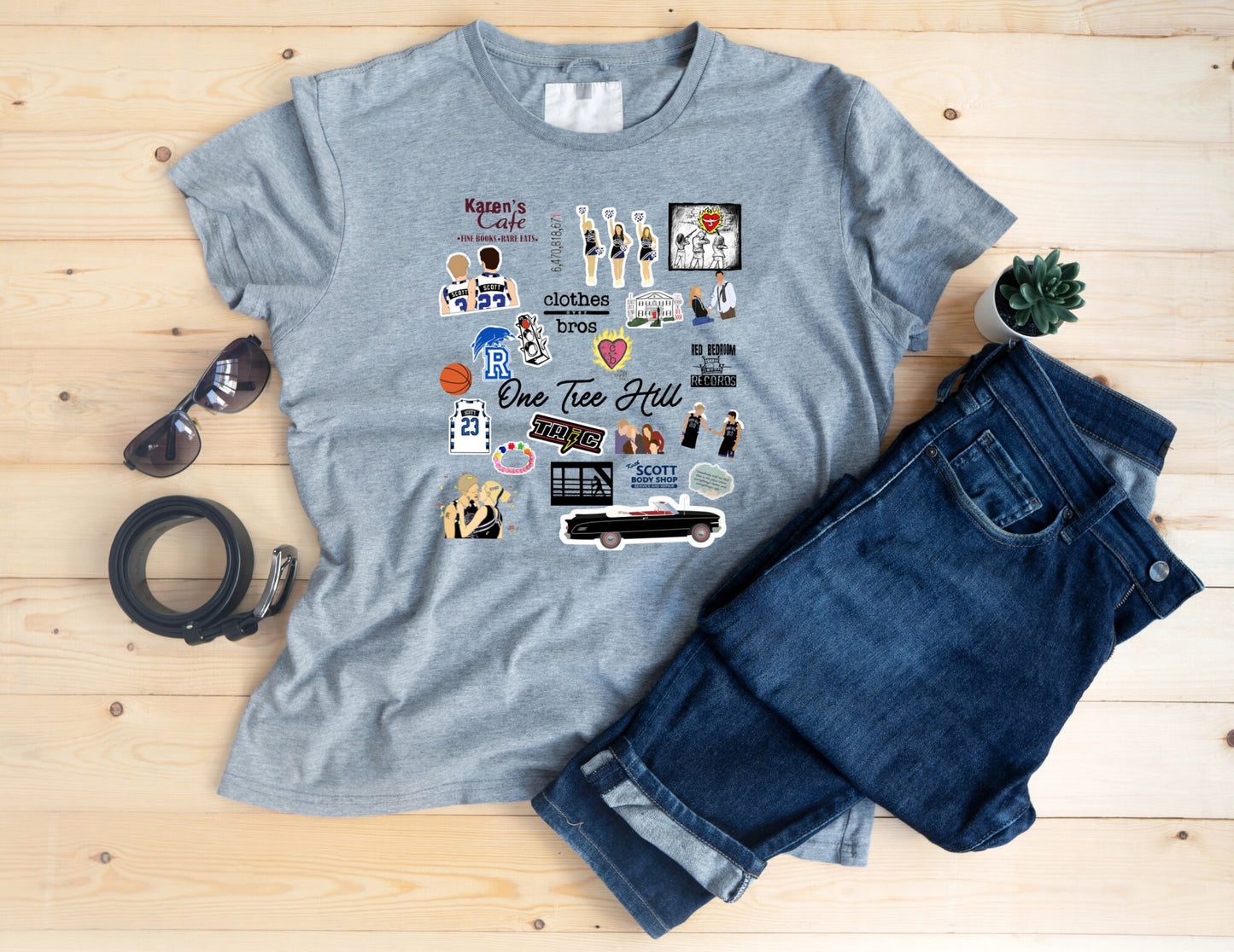 Tree Hill Ravens - Women's One Tree Hill Inspired TV Theme T-Shirt | TRIC, Clothes Over Bros; Trendy One Tree Hill T-Shirt for Women & Teens