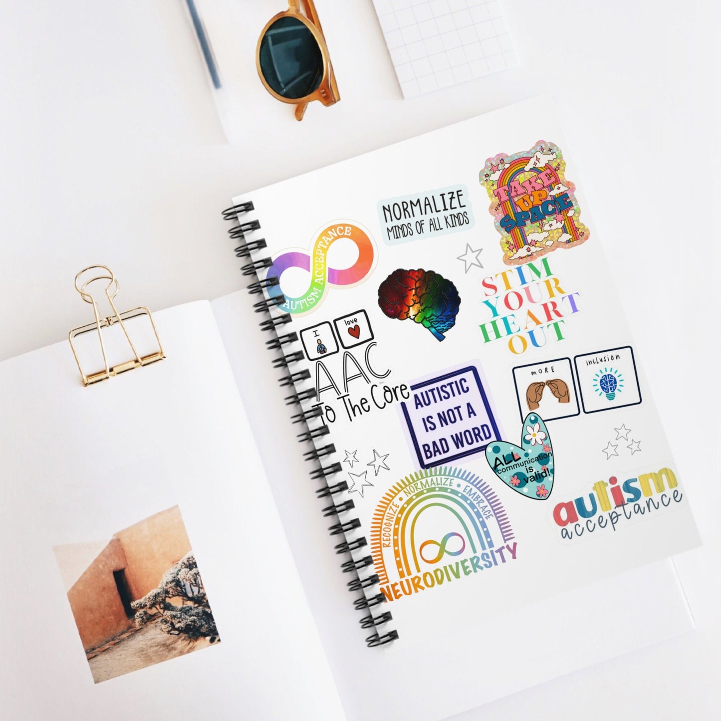 Autism Acceptance Spiral Notebook - Colorful Ruled Line Journal for Advocacy and Awareness - Spiral Bound Notebook - Special Education