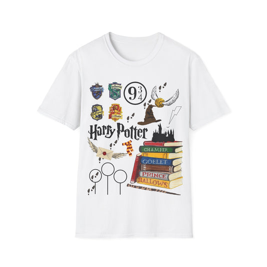 Harry Potter tshirt; mischief managed; Hogwarts; Potterhead; Gryffindor, Slytherin, Hufflepuff, Ravenclaw;