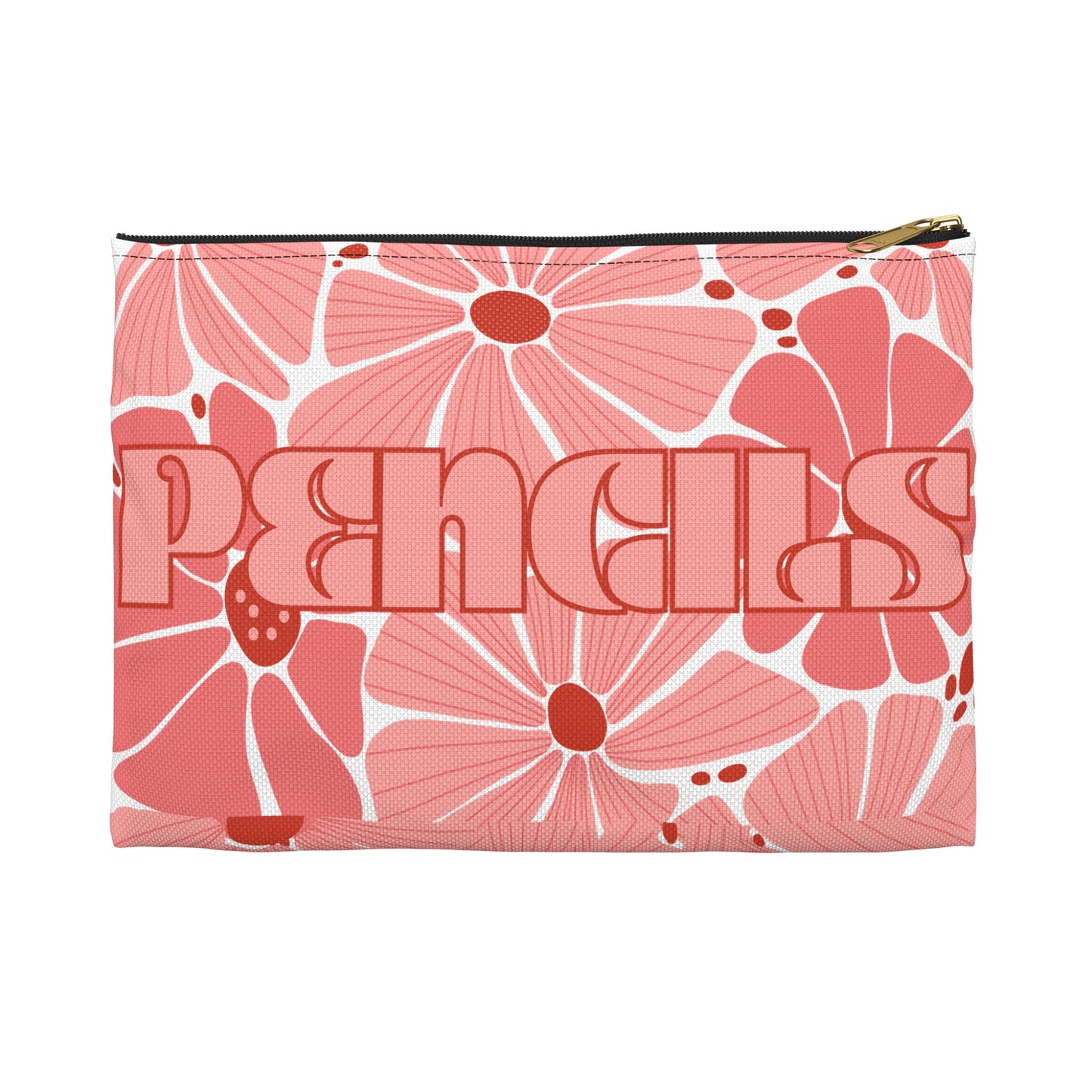 Charming Floral Retro Pencil Pouch - Enchanted Blooms - Perfect Back to School Accessory