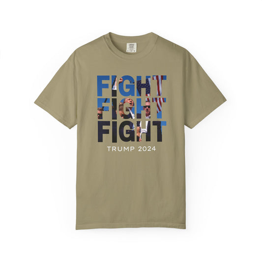 Fight! TRUMP 2024 Comfort Colors T Shirt - USA Apparel
