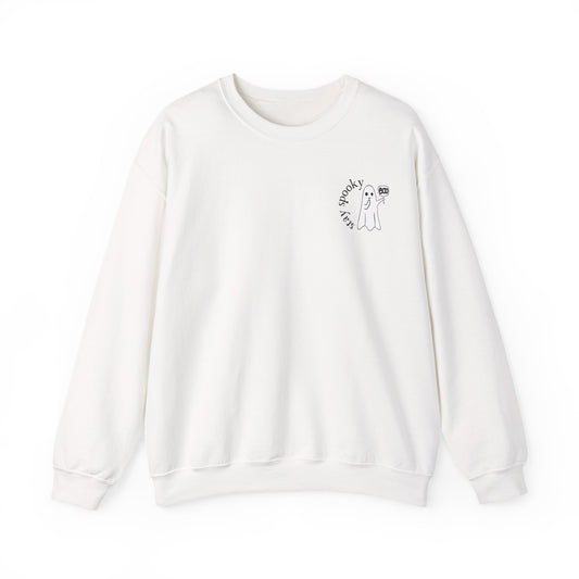 Enchanting "Stay Spooky" Ghost Sweatshirt - Cute Women's Halloween Shirt - Women's Fall Crewneck - BOO Ghost Sweatshirt