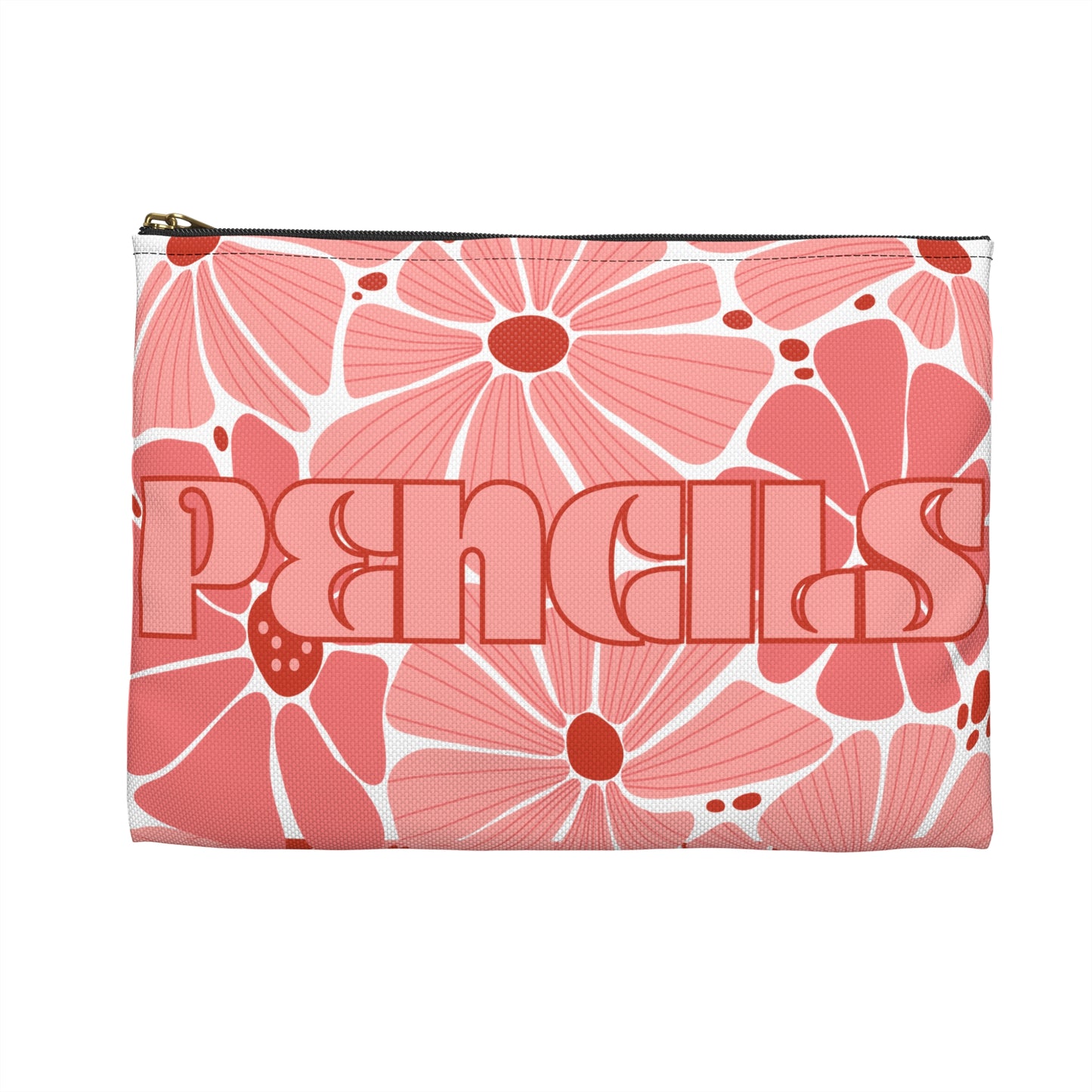 Charming Floral Retro Pencil Pouch - Enchanted Blooms - Perfect Back to School Accessory
