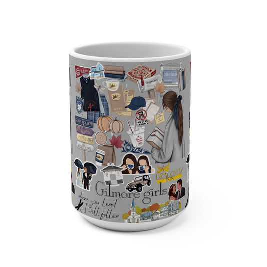 Where You Lead Gilmore Girls Coffee Mug - Gilmore Girls Themed Cup - No Handle Coffee Mug - Fall Theme Coffee Cup
