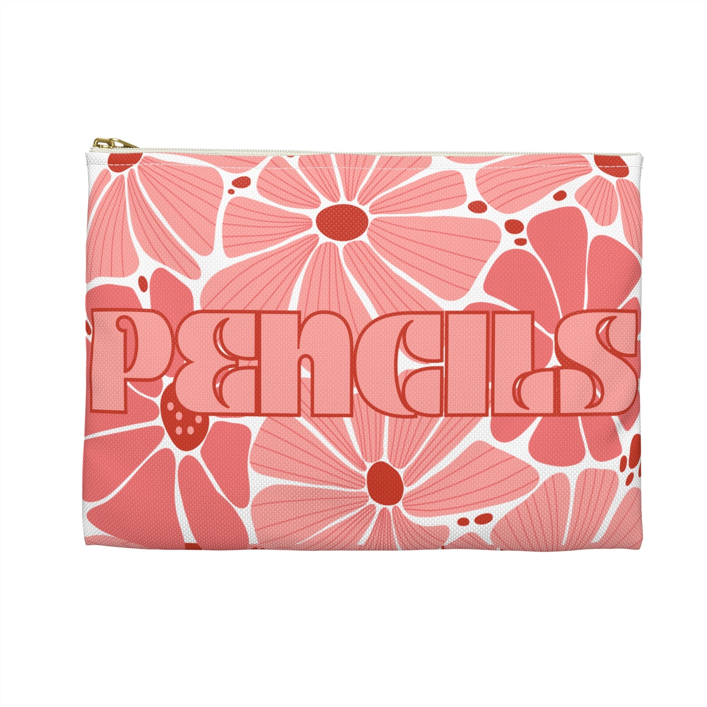 Charming Floral Retro Pencil Pouch - Enchanted Blooms - Perfect Back to School Accessory