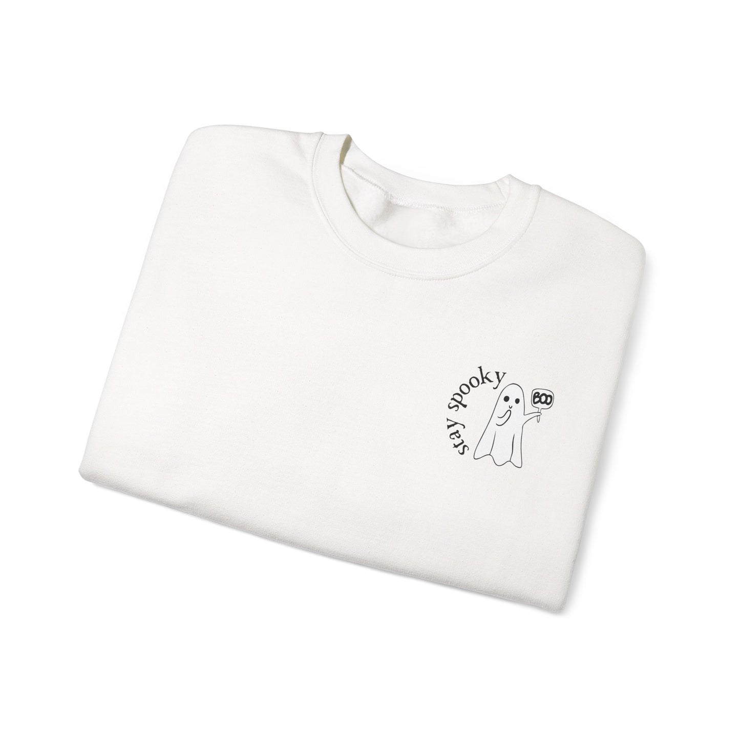 Enchanting "Stay Spooky" Ghost Sweatshirt - Cute Women's Halloween Shirt - Women's Fall Crewneck - BOO Ghost Sweatshirt