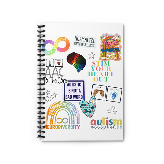 Autism Acceptance Spiral Notebook - Colorful Ruled Line Journal for Advocacy and Awareness - Spiral Bound Notebook - Special Education