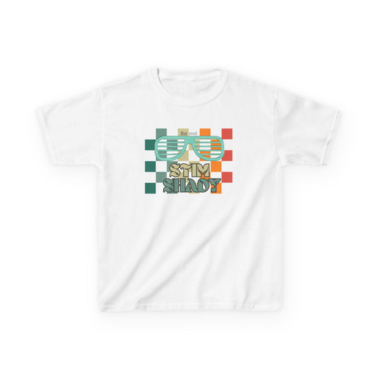 Neurodiversity Kids Tee, Autism Awareness Shirt, Stimming Tshirt, Real Stem Shady, Children's Heavy Cotton Top