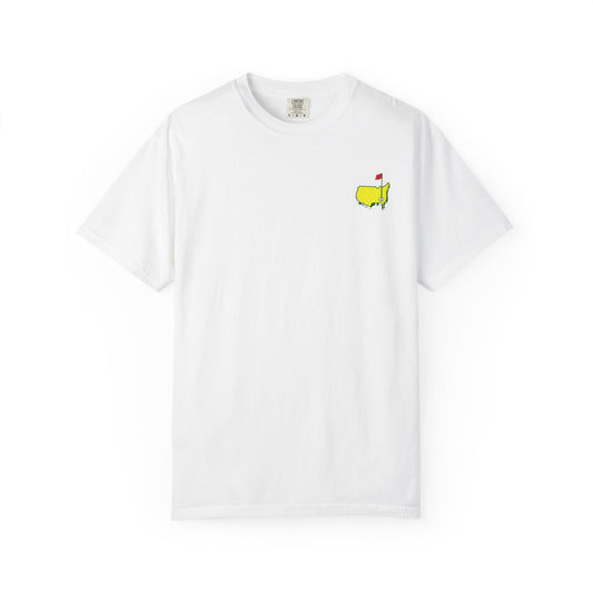 Golf T Shirt for Women and Men - Master's Golf Tournament Theme - Augusta Georgia Clubhouse Shirt- Front and Back T Shirt - Comfort Colors