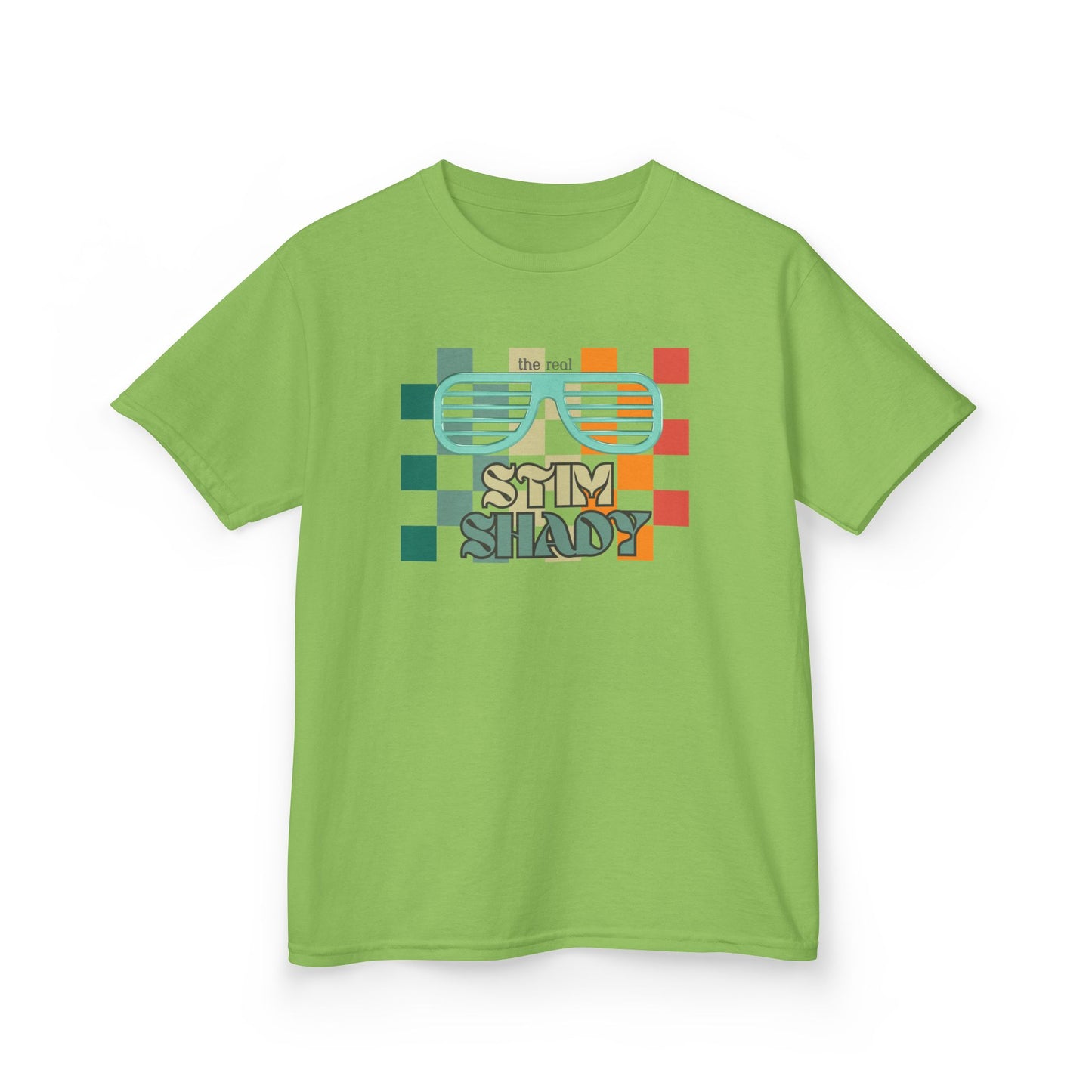 Neurodiversity Kids Tee, Autism Awareness Shirt, Stimming Tshirt, Real Stem Shady, Children's Heavy Cotton Top