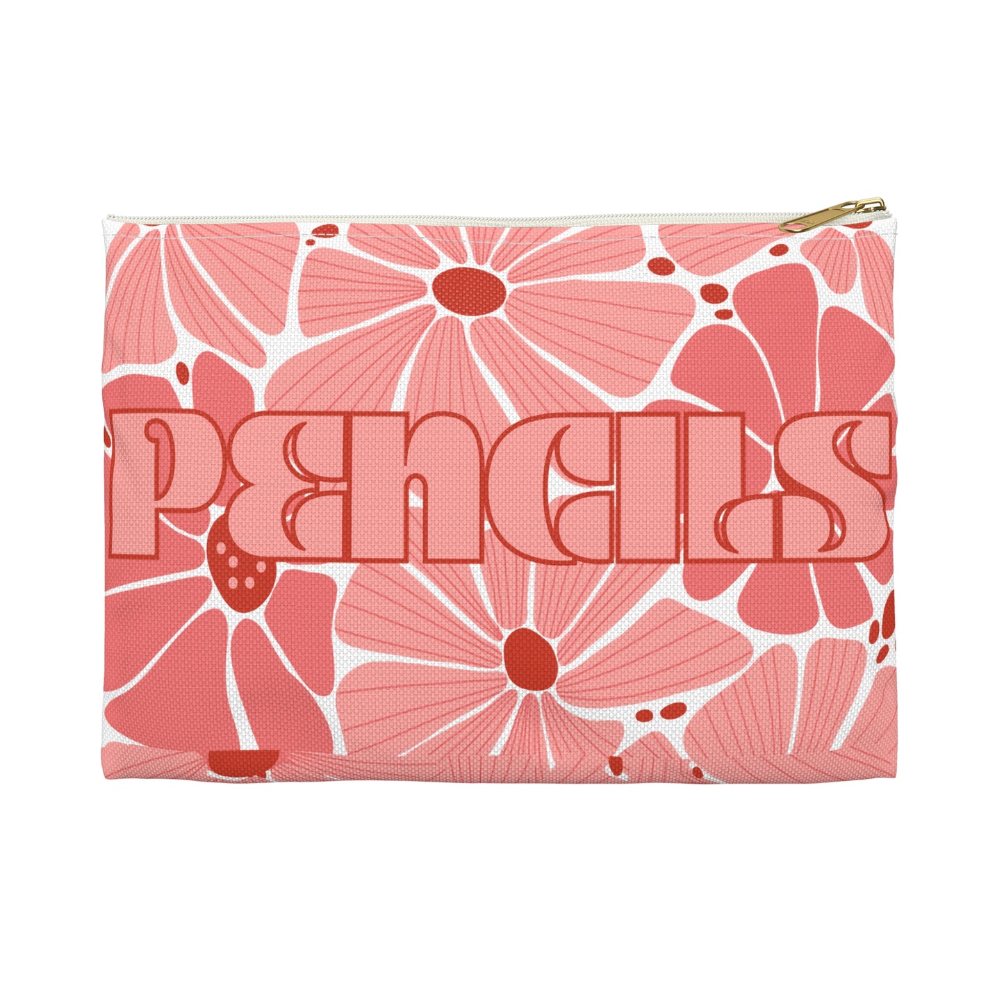 Charming Floral Retro Pencil Pouch - Enchanted Blooms - Perfect Back to School Accessory