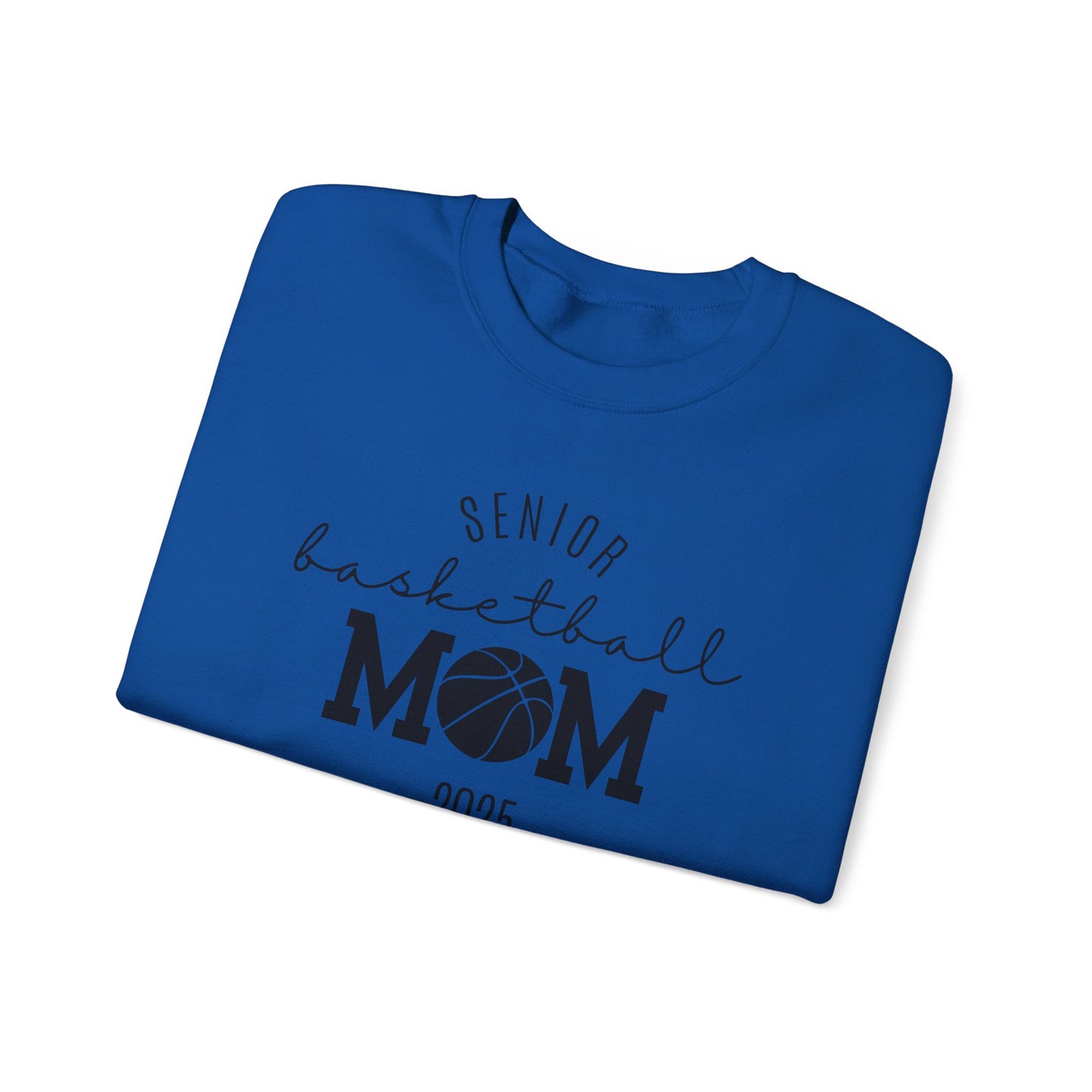 Basketball Mom Personalized Crewneck Sweatshirt for Senior Player, Team Mom Gift, Sports Mom Apparel, Customized Basketball Mom Sweatshirt