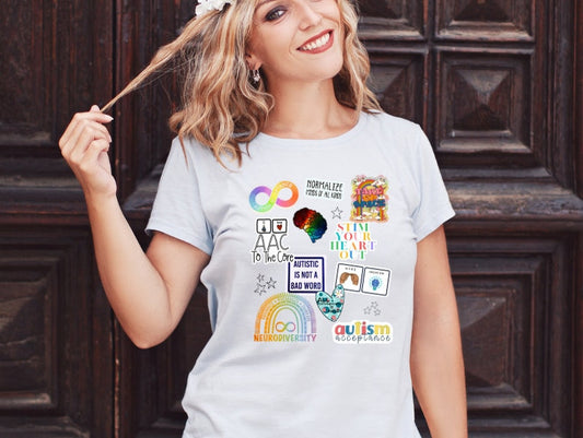 Autism Acceptance T-Shirt - Neurodiversity Advocate Tee for Women; Inclusion and Neurodiversity awareness; Teacher, mom, wife shirt