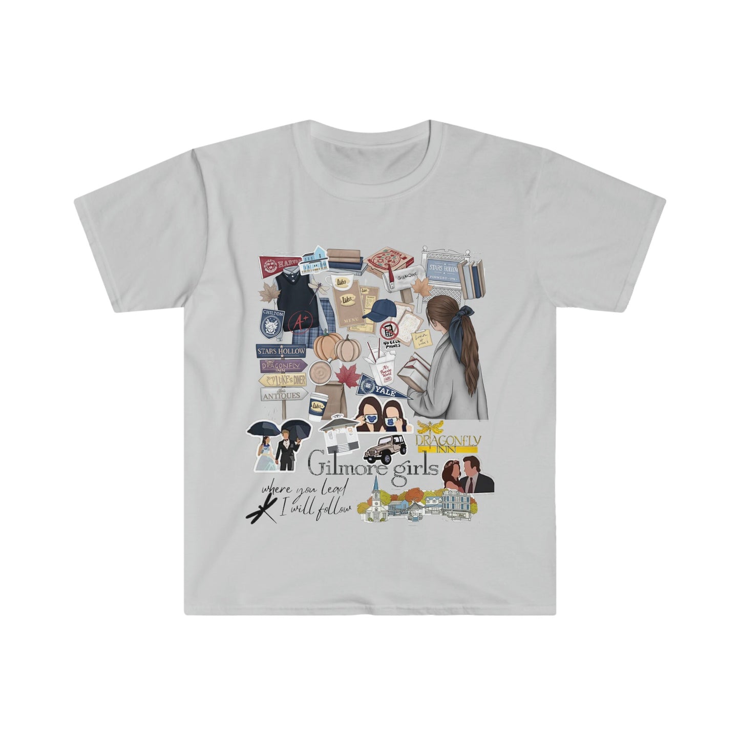Stylish Gilmore Girls T-Shirt for Women-Stars Hollow Harmony; Women's Gilmore Girls T-Shirt | Mother-Daughter Shirt for Fans of the Show