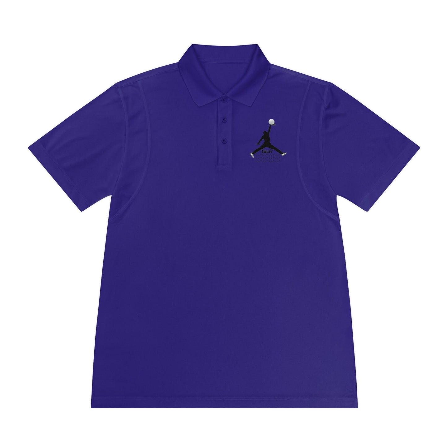 Men's Sport Polo Shirt; Golf Sports Men's Polo Shirt with Jordan Sign and Golf Ball Motif- Jordan Inspired Golf Apparel