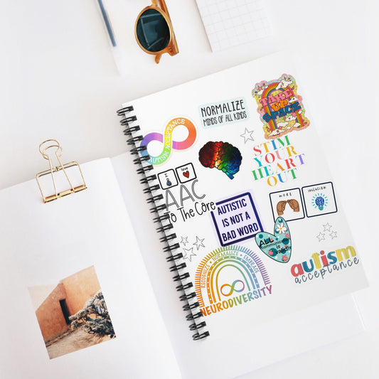 Autism Acceptance Spiral Notebook - Colorful Ruled Line Journal for Advocacy and Awareness - Spiral Bound Notebook - Special Education